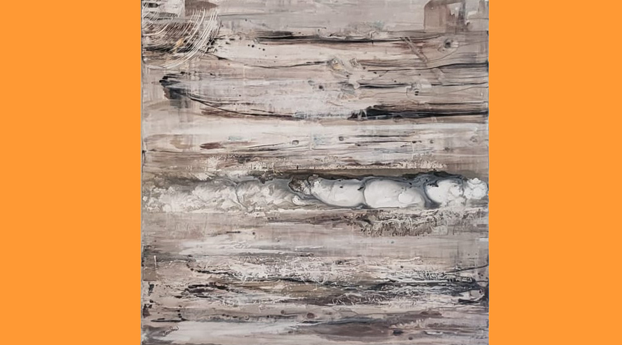 Una de les obres de Joan Paul Cuberes que es pot veure a la "Vitrina artística del museu (MCTA)