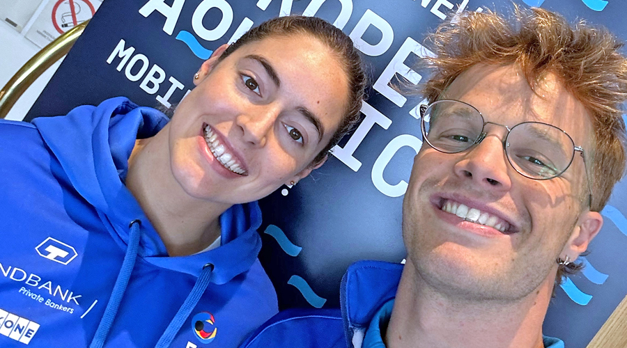 Els nedadors andorrans, Sandra Tudó i Bernat Lomero (FAN)