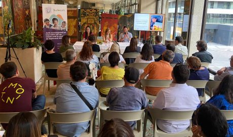 Acte de presentació del conte solidari “Les aventures d’en Plomet, un trencalòs especial”, a Escaldes