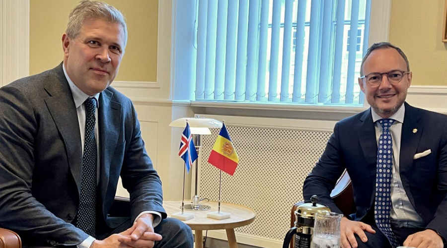 Bjarni Benediktsson i Xavier Espot (SFGA)