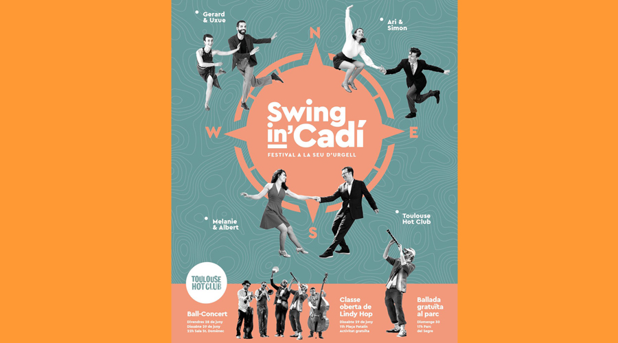 Cartell anunciador de la 2a edició del festival Swingin' Cadí