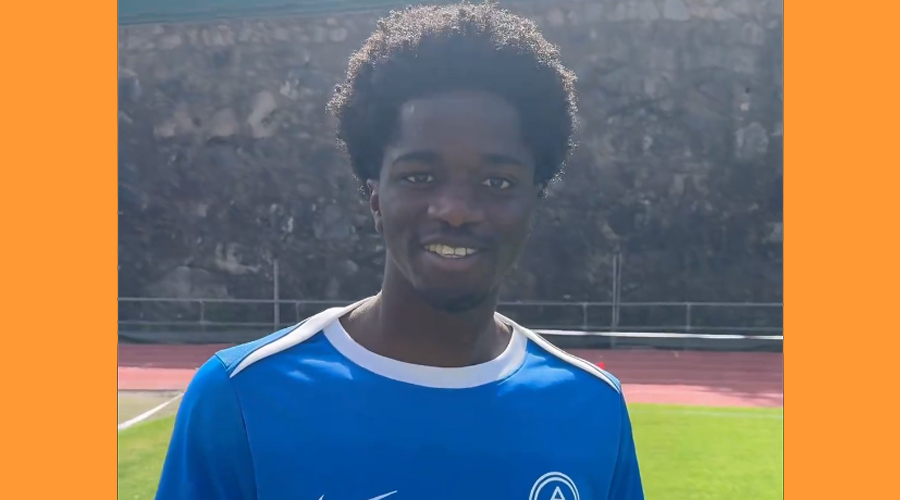 El nou jugador de l'FC Andorra, Assane Ndiaye (ATV)
