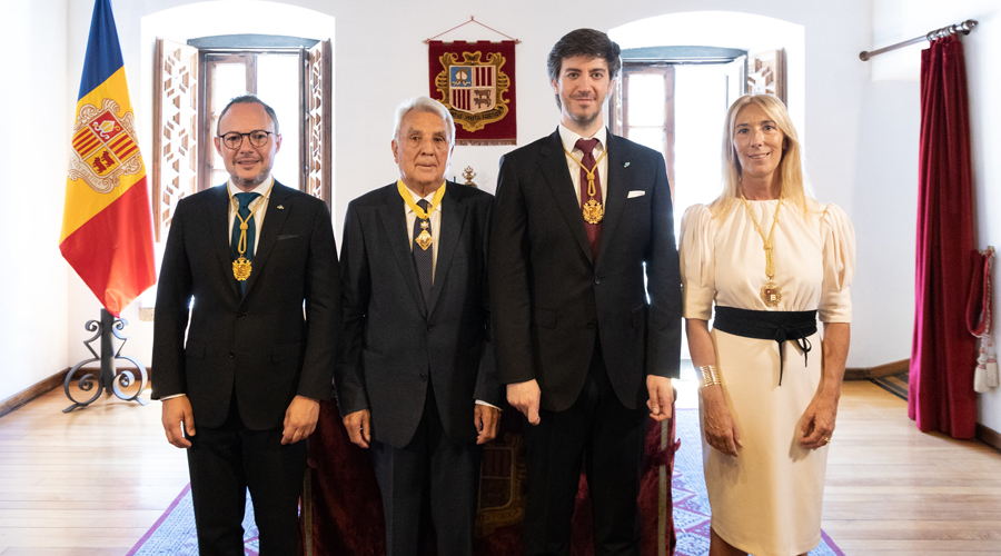 Xavier Espot, Francesc Cerqueda, Carles Ensenyat i Sandra Codina (Sergi Pérez / Consell General)