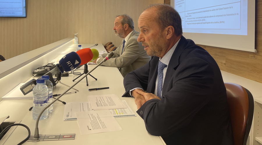 El president del CSJ, Josep Maria Rossell, ha valorat la tasca feta en els primers sis mesos (CSJ)