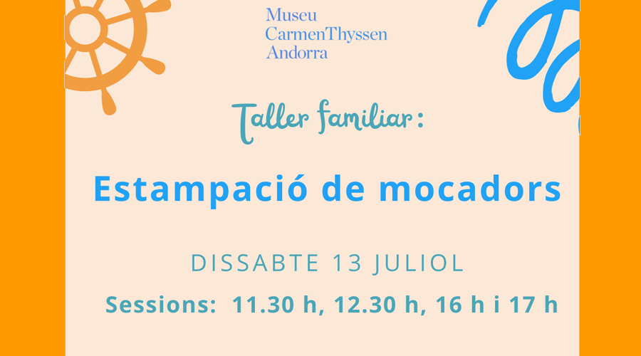 Cartell anunciador del taller familiar (MCTA)