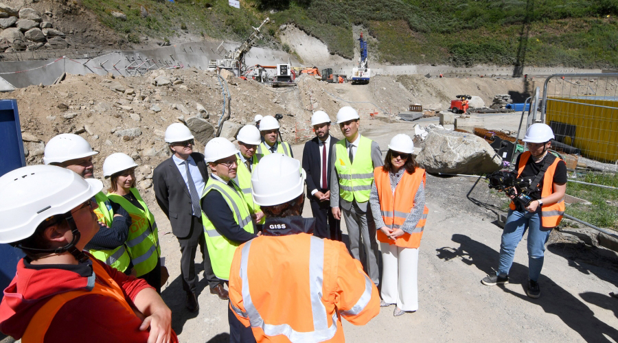 Visita a les obres de la carretera nacional RN320