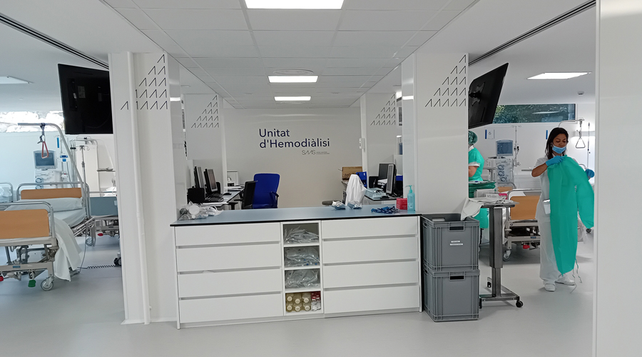 Noves instal·lacions del servei d'hemodiàlisi a l'hospital (SAAS)