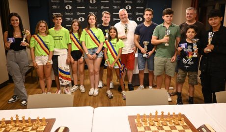 Els guanyadors del Torneig de Festa Major d'Escaldes d'escacs