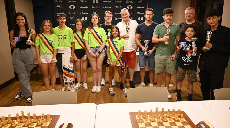 Els guanyadors del Torneig de Festa Major d'Escaldes d'escacs (FEVA)