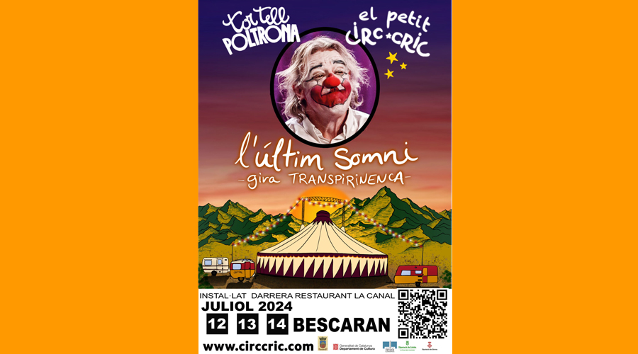 Cartell anunciant les sessions del Petit Circ Cric a Bescaran