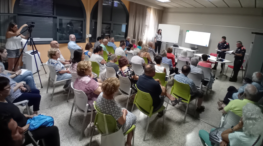 La darrera xerrada adreçada a la gent gran celebrada aquesta setmana (Govern.cat)