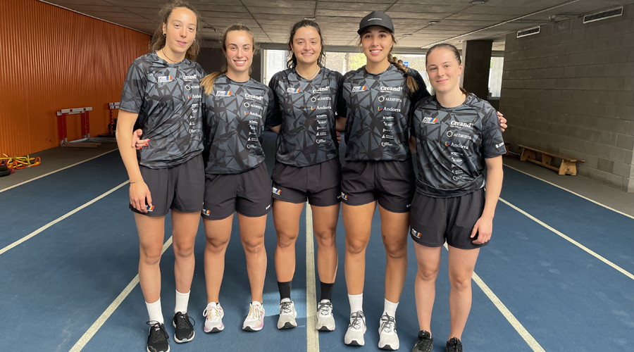 L'equip nacional femení d'esquí alpí al CTEO d'Ordino (FAE)