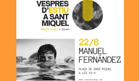 Actuació de Manuel Fernández, aquest dijous