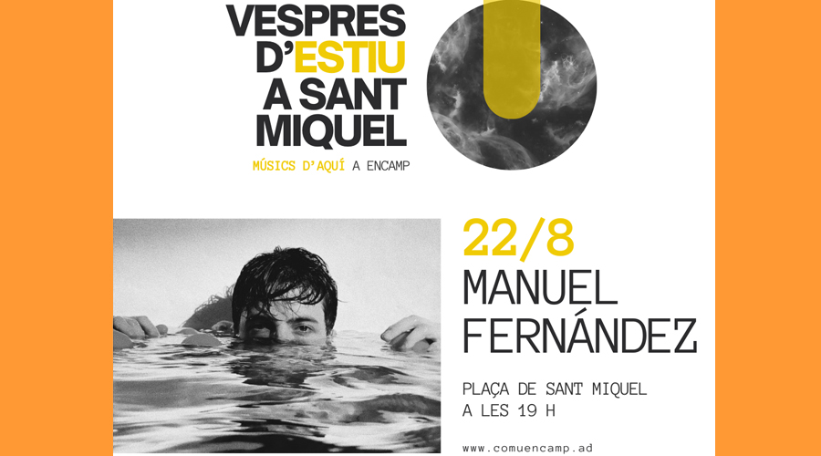 Actuació de Manuel Fernández, aquest dijous (Comú d'Encamp)
