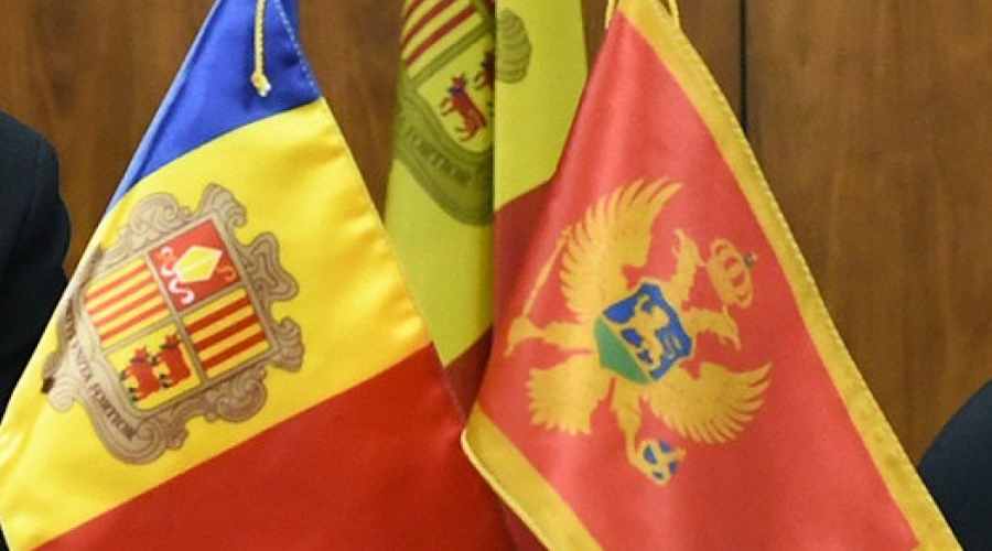Les banderes d'Andorra i de Montenegro (SFGA)