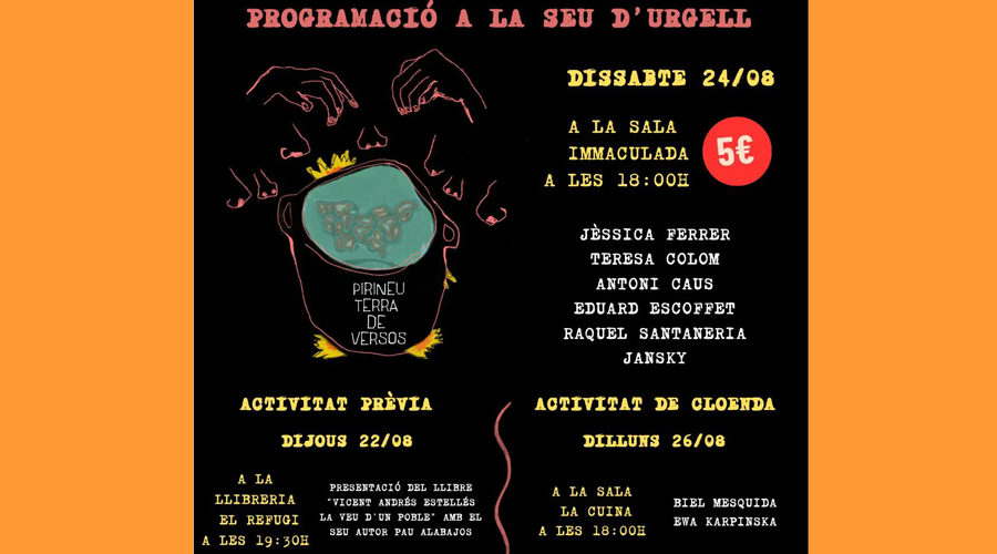 Cartell del III Festival de Poesia 'Pirineu, Terra de Versos'