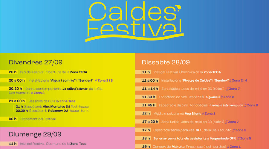 Cartell del Caldes Festival (Comú)