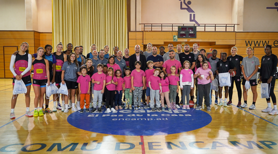 Recepció als equips català i francès al Pas de la Casa (Comú d'Encamp)