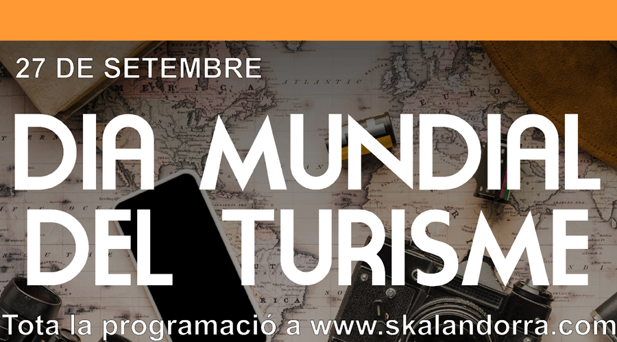 Cartell de l'Skål Club d’Andorra anunciant el Dia Mundial del Turisme