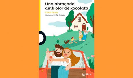 Portada del llibre infantil "Una abraçada amb olor de xocolata"