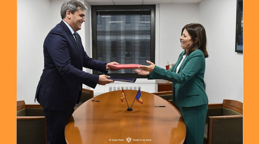 la ministra d'Afers Exteriors, Imma Tor, i el seu homòleg montenegrí, Ervin Ibrahimovic (SFGA)