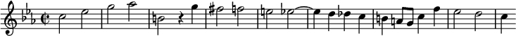 Fragment de partitura de Bach