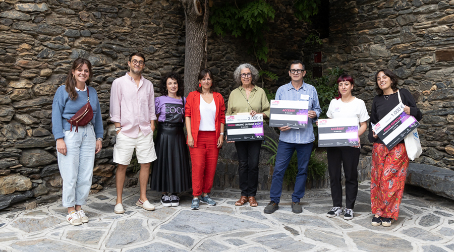 Els premiats a l'Ordino Jardins d'Art 2024
