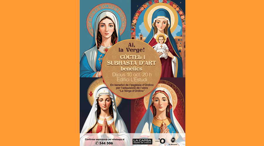 Cartell de la iniciativa "Ai, la verge" (Comú d'Ordino)