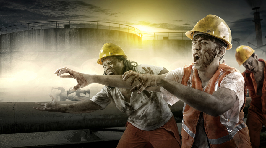 Uns joves disfressats per a fer por (Getty images)