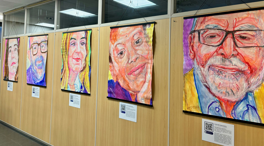 Algunes de les obres que es poden veure en l'exposició (UdA)