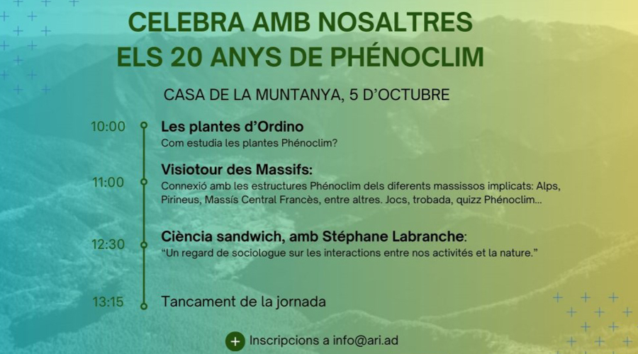 Cartell anunciant el programa de la jornada (AR+I)