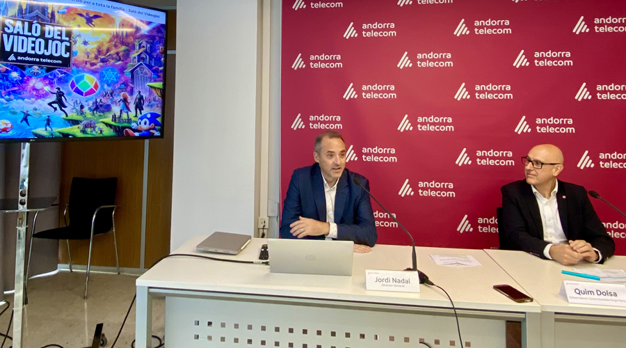 Presentació del Saló del Videojoc Andorra Telecom. Foto: Operadora