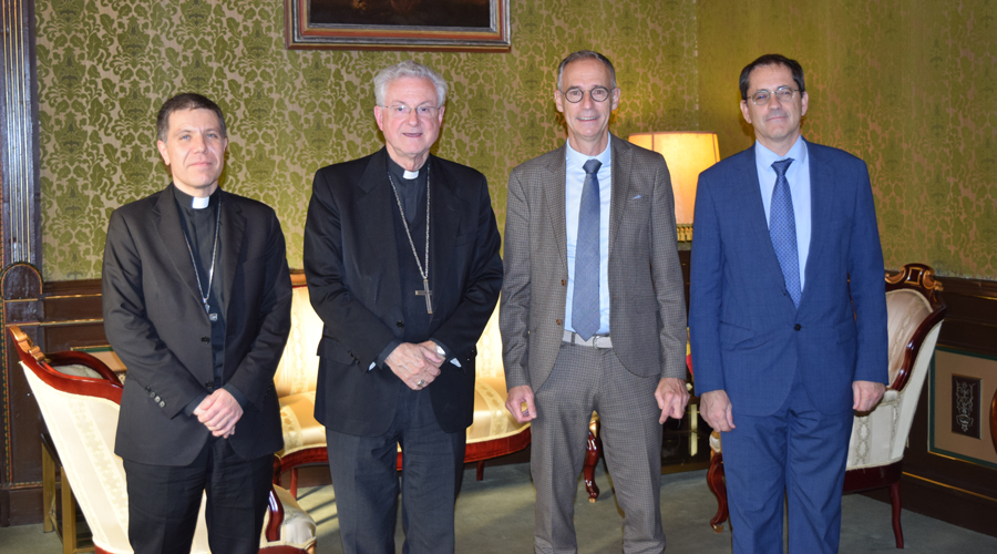 Josep-Lluís Serrano, Joan-Enric Vives, Pere Pastor i Eduard Ibáñez (Bisbat d'Urgell)