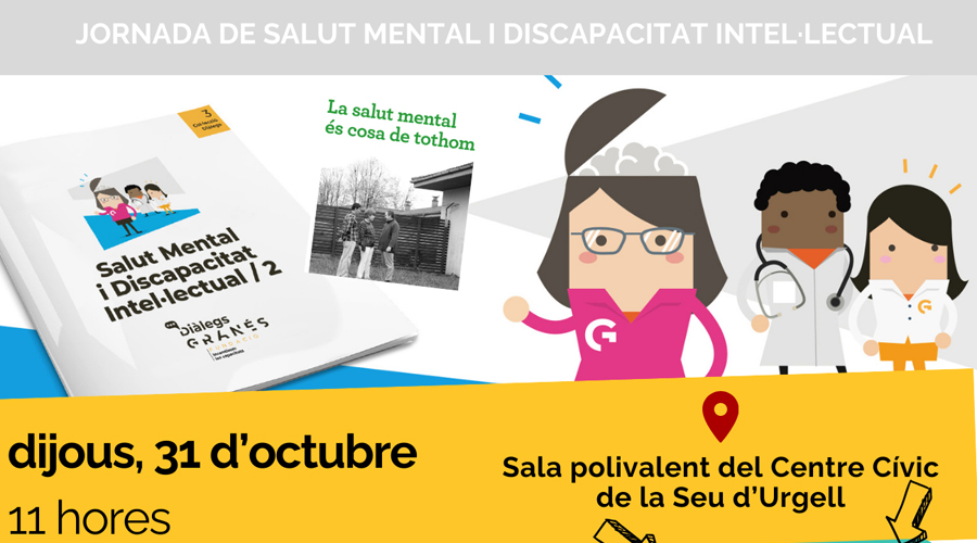 Cartell de la jornada sobre salut mental i discapacitat intel·lectual a la Seu