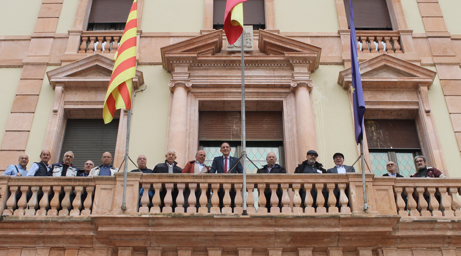 José Crespín en la recepció als membres de la xarxa de radiocomunicació d’emergències REMER de Lleida (Foto: Subdelegació)