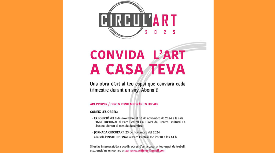 Cartell anunciador de la jornada sobre el Circul'Art (la Xarranca)