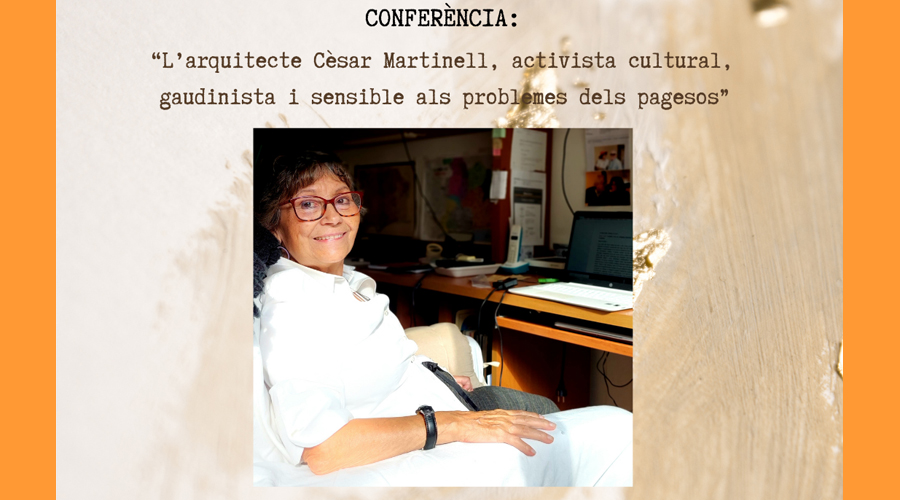Cartell anunciant la conferència de la Dra. Lacuesta (COAA)