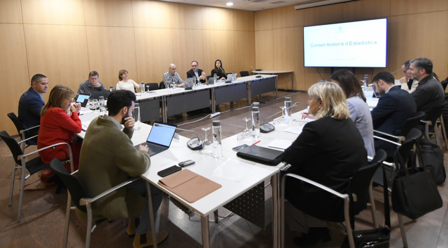 La reunió del Consell Andorrà d'Estadística 