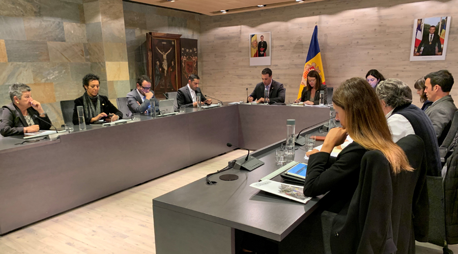 El Consell de Comú d'aquest dimarts a Ordino. Foto: Comú