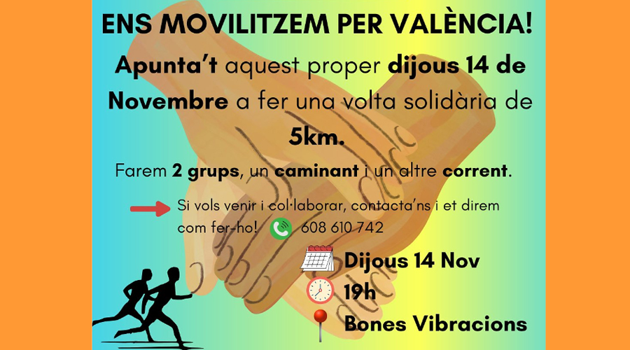 Cursa i caminada en suport als afectats pels aiguats del País Valencià