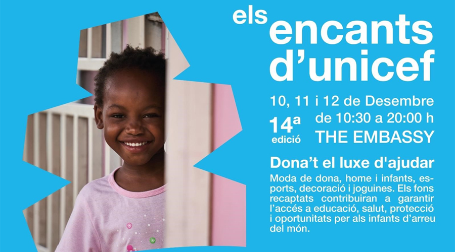 El cartell dels Encants d'aquest desembre de 2024 (UNICEF Andorra)