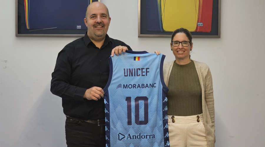 Gorka Aixàs i Marianela Vila (UNICEF Andorra)