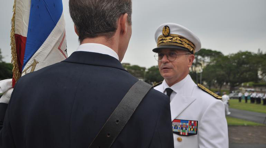 Patrice Faure quan va prendre possessió d'alt comissionat (Haut-Comissariat de la République en Nouvelle-Calédonie)