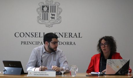 Els consellers generals socialdemòcrates, Pere Baró i Judith Casal