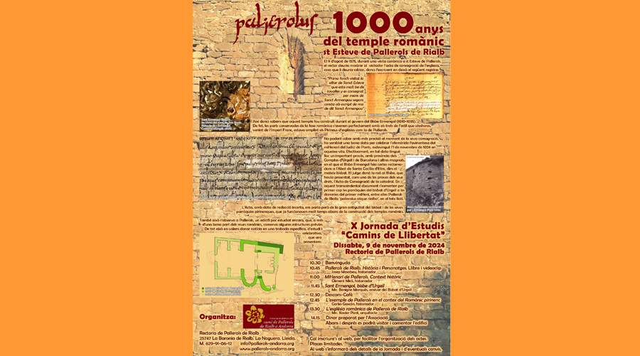 Cartell anunciador de la jornada a Pallerols de Rialb
