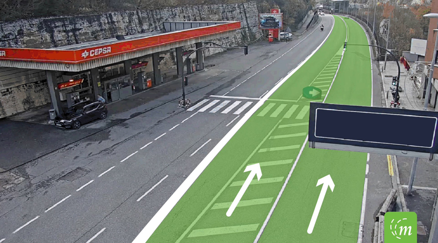 El dispositiu té l'objectiu de minimitzar les retencions matinals en sentit sud a la zona de la Bartra (Servei de Mobilitat)