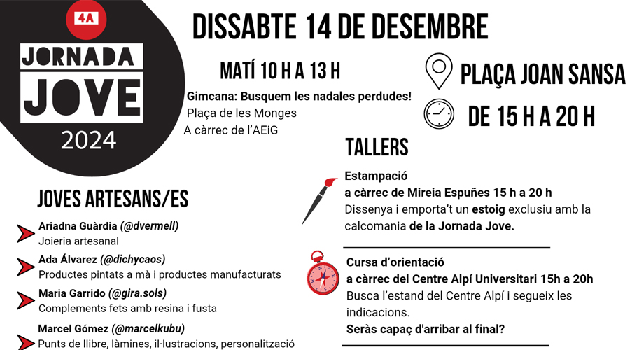 La Jornada Jove se celebrarà, a la Seu, el 14 de desembre (Aj. la Seu)