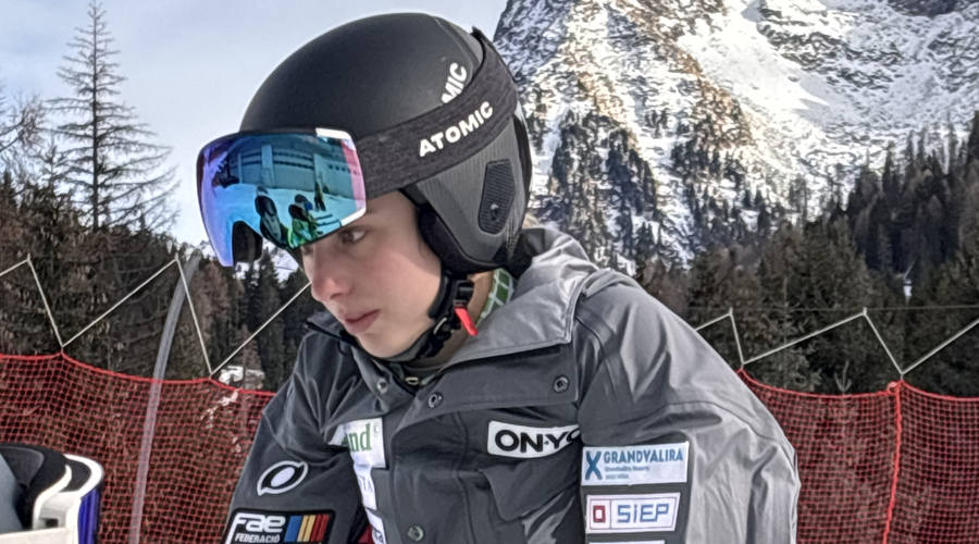 Clàudia Garcia, després del GS NJR d'Alpe Lusia. Foto: FAE