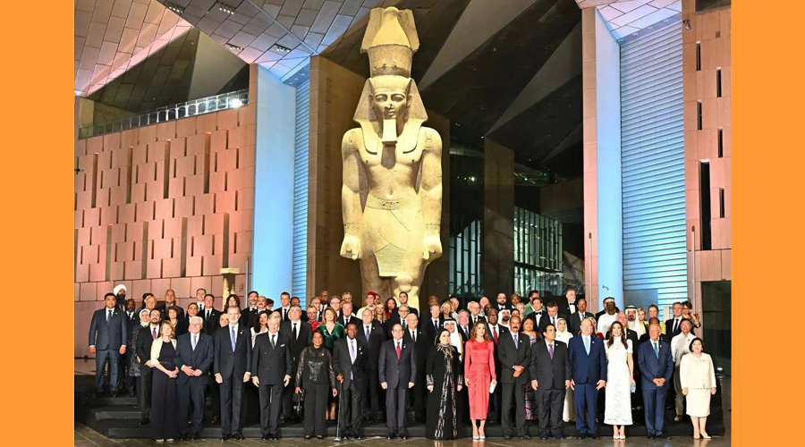 Els assistents a la inauguració del Gran Museu Egipci