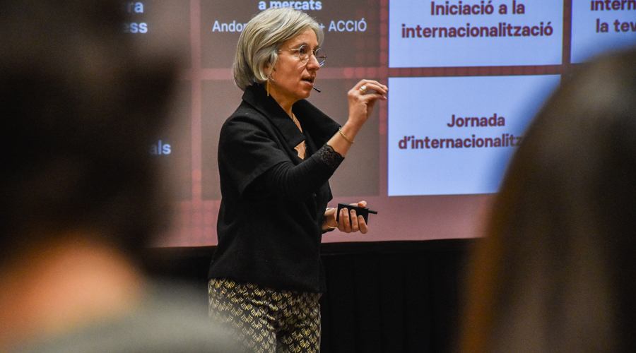 La directora d'Andorran Banking (Judit Hidalgo)